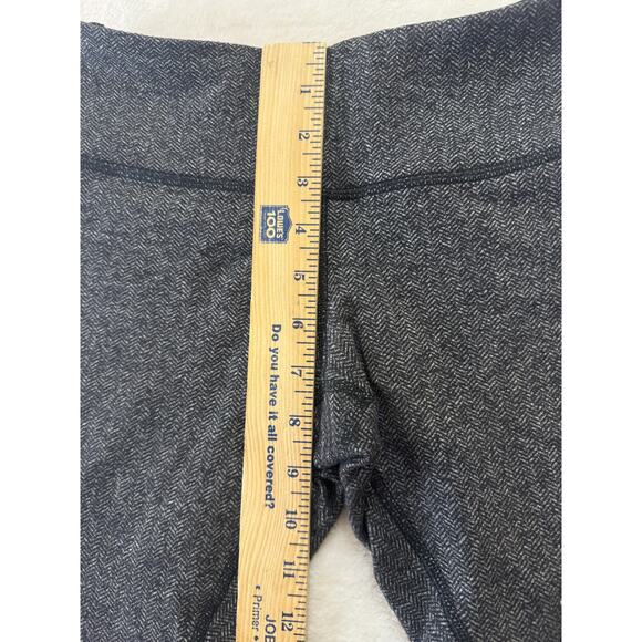 Lululemon Wunder Under Crop Leggings Womens 2 Black Heathered Herringbone - Picture 6 of 8